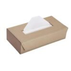 PreSolve| Tissue Box Holder with 100 Pulls Cotton Rags Tissue | Handcrafted Fine Leather - Like Finish | for Gifting, Office Desks, Cars & Home Décor | Durable & Water Resistant. (Beige)