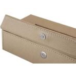 PreSolve| Tissue Box Holder with 100 Pulls Cotton Rags Tissue | Handcrafted Fine Leather - Like Finish | for Gifting, Office Desks, Cars & Home Décor | Durable & Water Resistant. (Beige) - Image 4